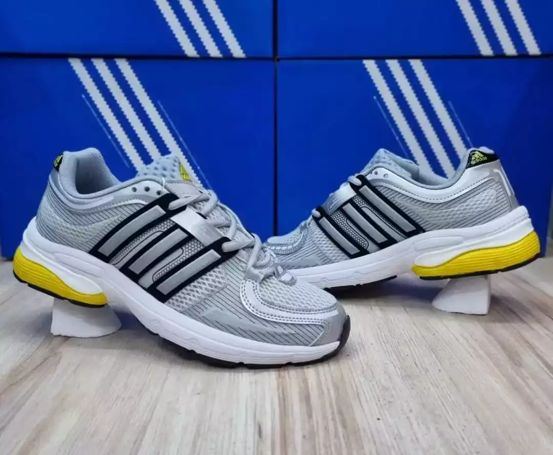 ADİDAS ADIPRENE GRİ SİYAH SARI ERKEK SPOR AYAKKABI