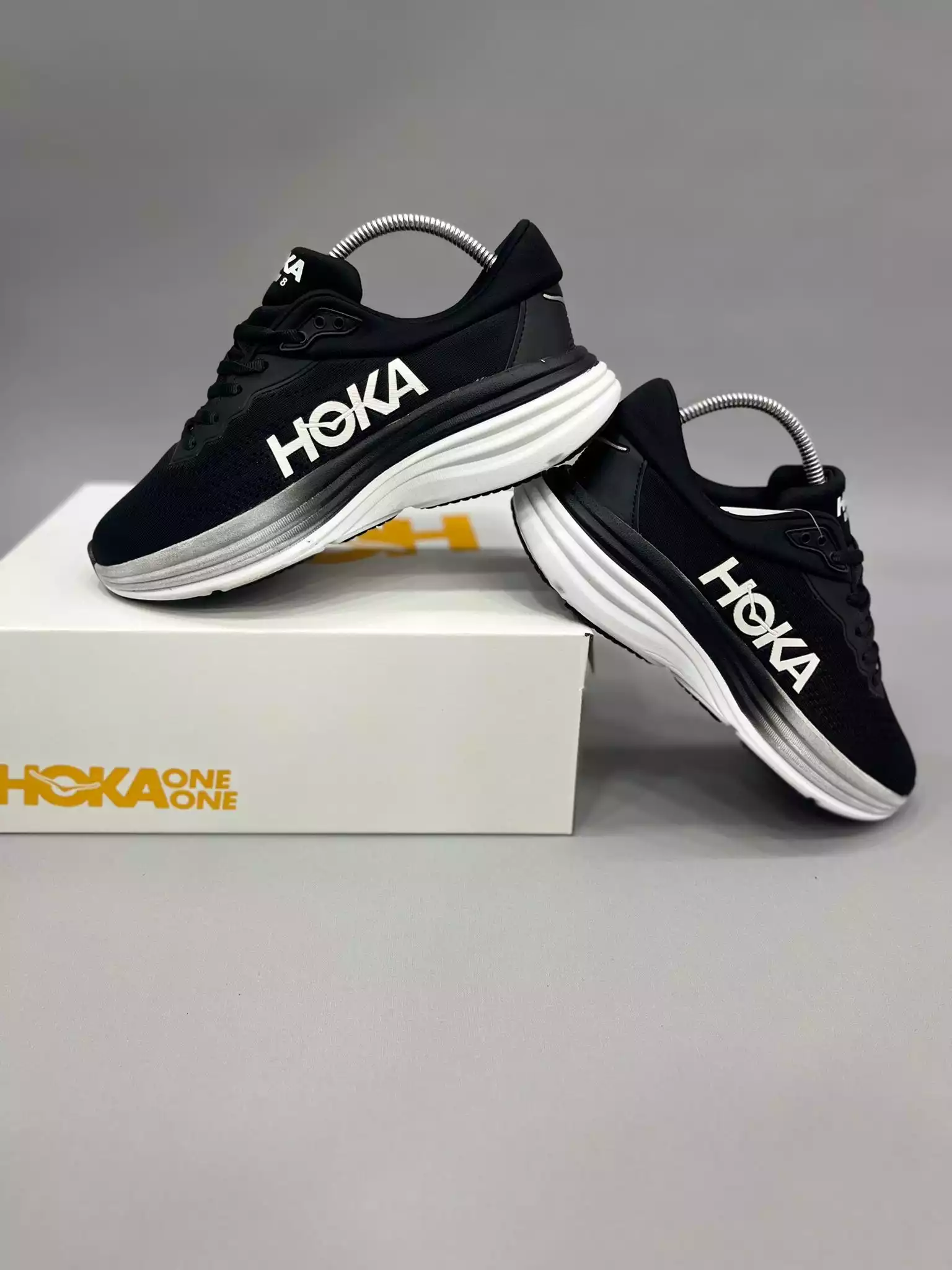 HOKA SİYAH BEYAZ ERKEK SPOR AYAKKABI