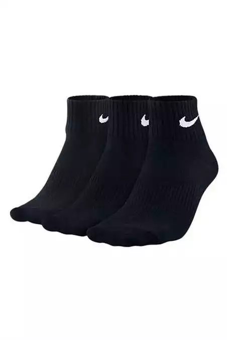 NİKE SİYAH NAKIŞLI BİLEK ÇORAP 3 LÜ SET