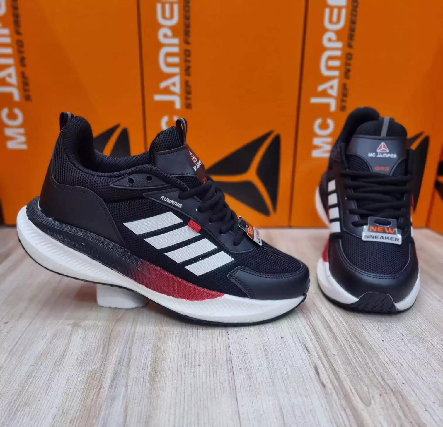 MC JAMPER 2336 SİYAH BEYAZ KIRMIZI ERKEK SPOR AYAKKABI