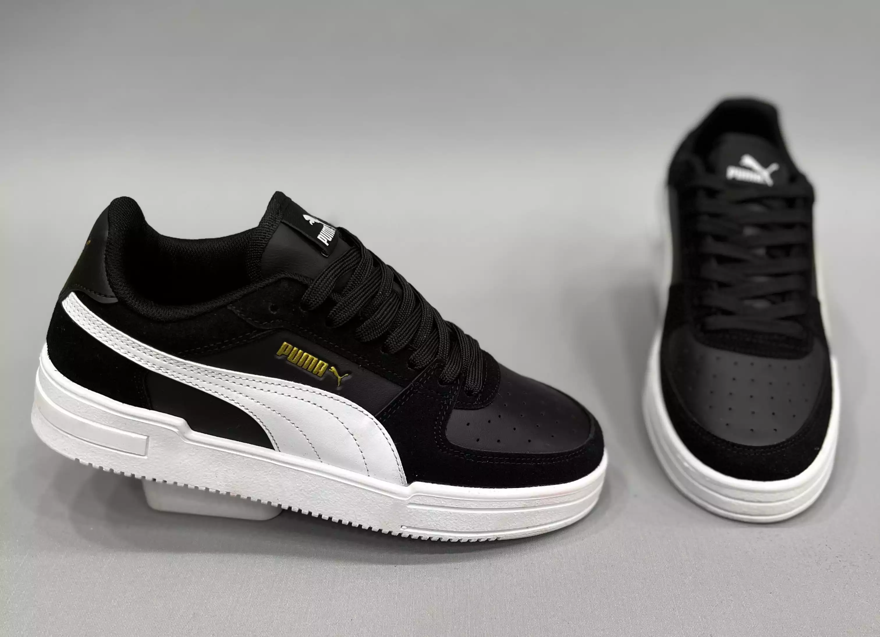 PUMA SİYAH BEYAZ KADIN SPOR AYAKKABI