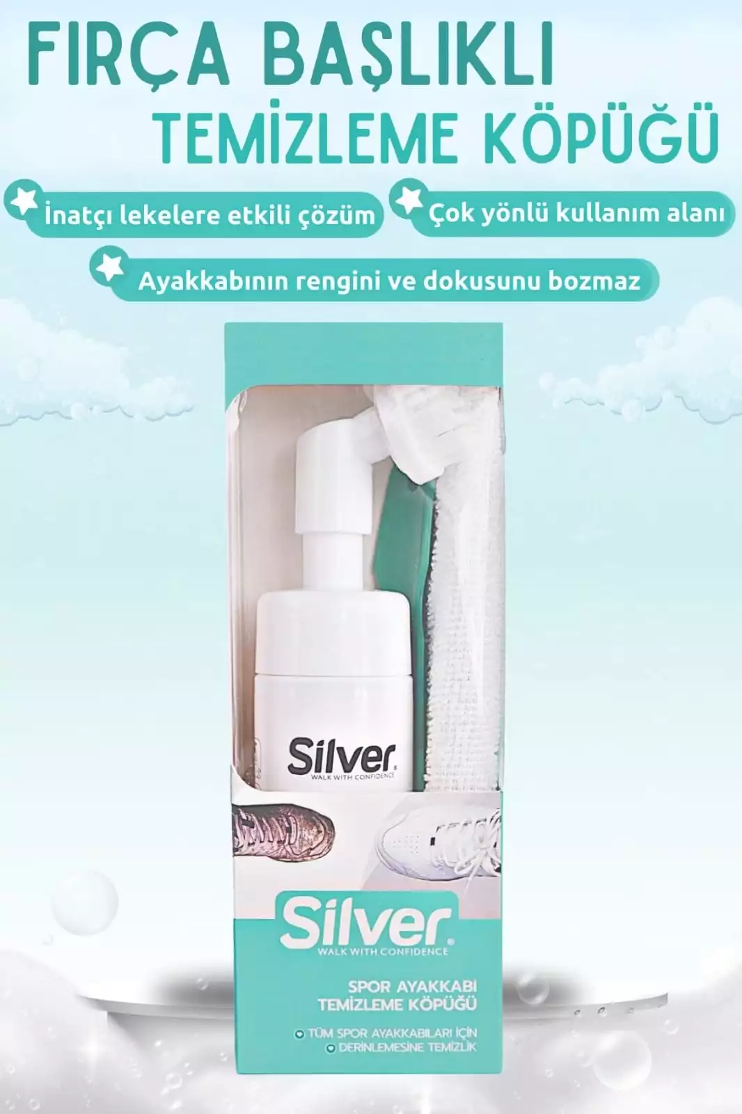 SİLVER AYAKKABI TEMİZLEYİCİ KÖPÜK 
