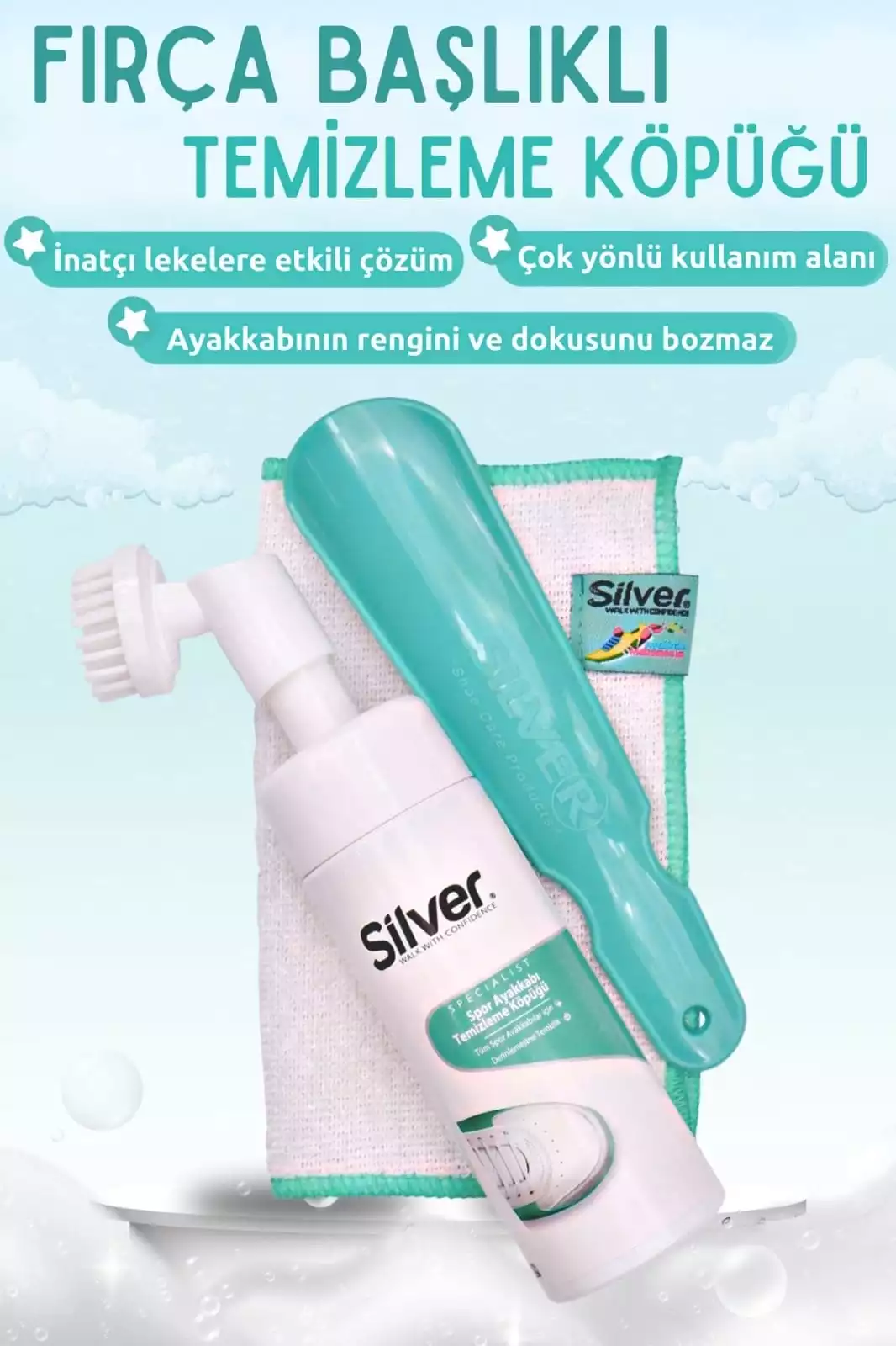 SİLVER AYAKKABI TEMİZLEYİCİ KÖPÜK 